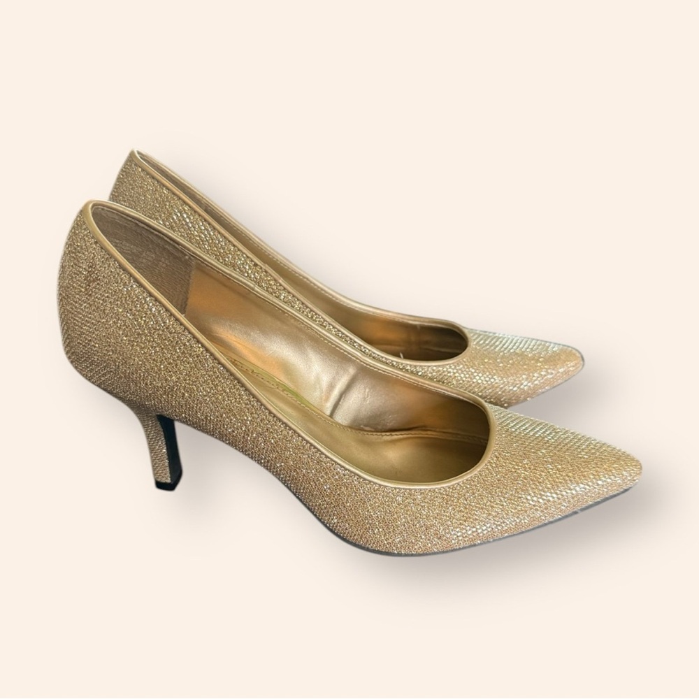 Elegant Gold Women's Heels